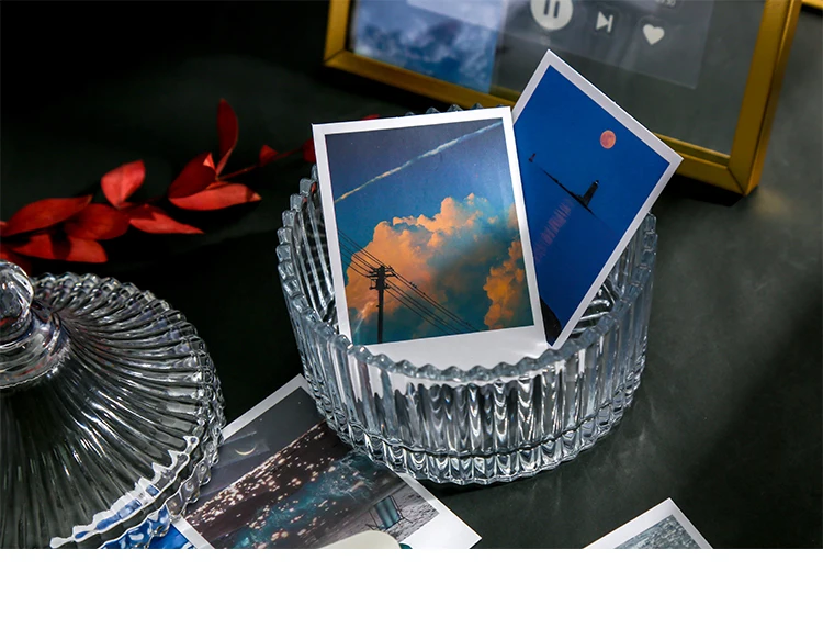 30pcs/box cute book flower stationery sticker landscape travel sticker DIY decorative glue sticker diary school supplies lomo