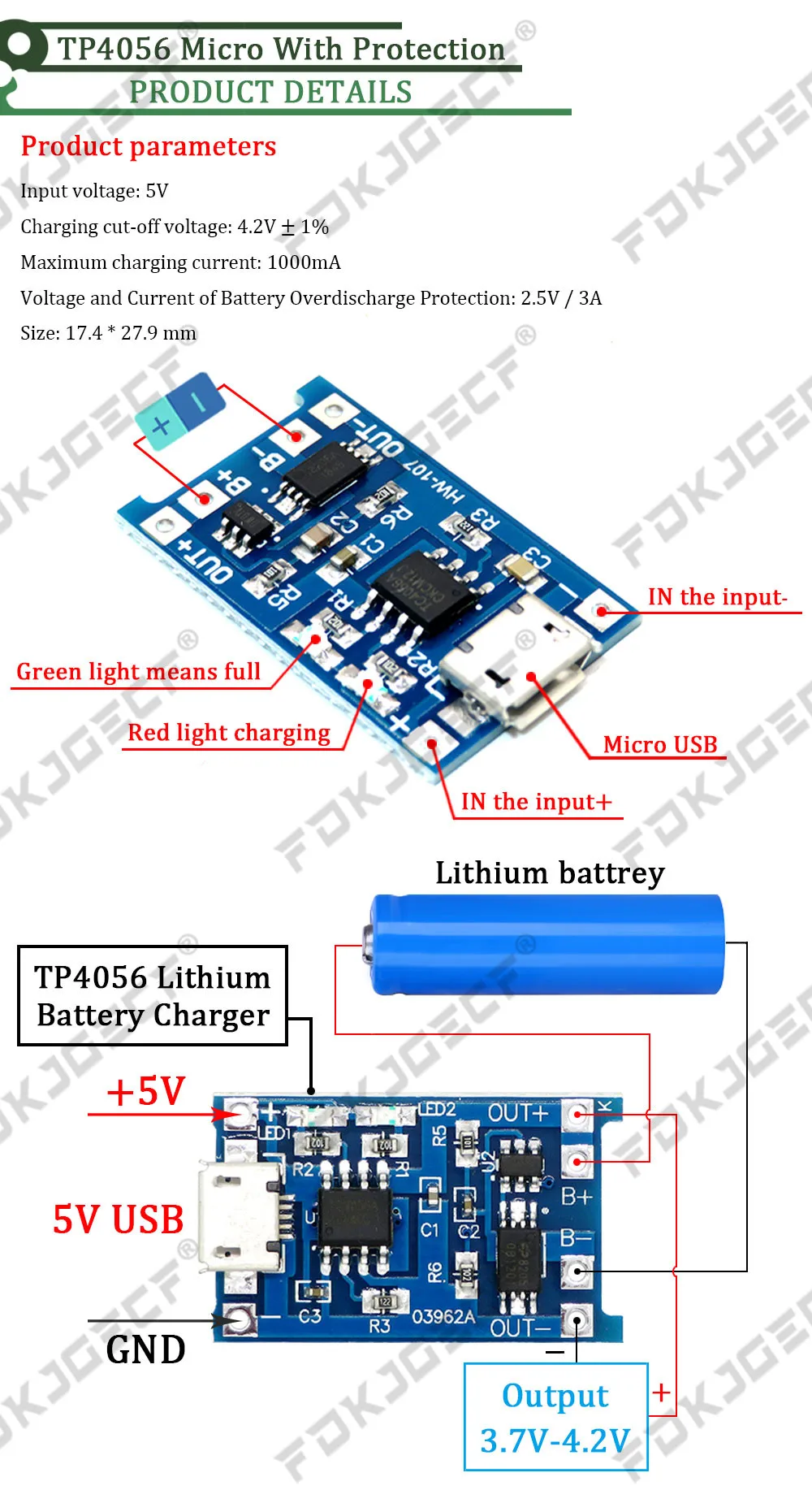 MT3608 DC-DC Step Up Converter Booster Power Supply Module Boost Step-up Board MAX output 28V 2A for arduino