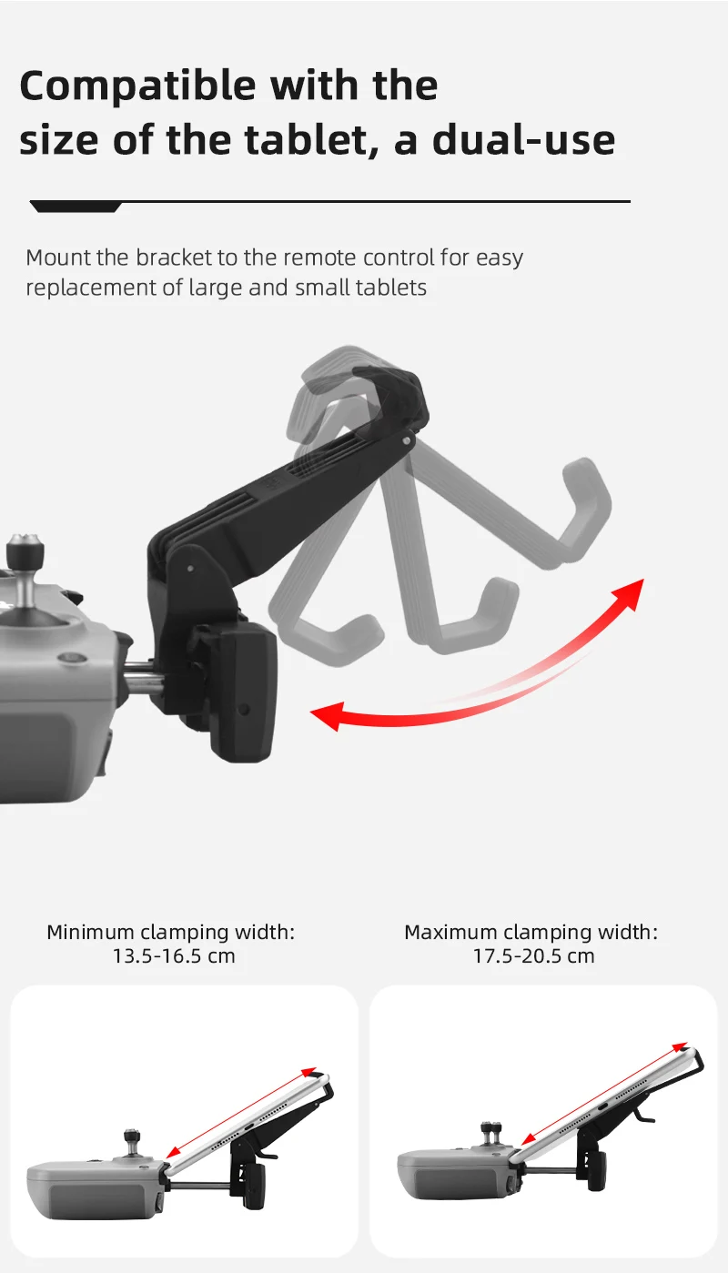 Tablet Extended Bracket Mount for DJI AIR 3S/NEO/Mini 2/4K/Mavic 3/Air 3/2S for RC-N1/2/3 Remote Control Holder Drone Accessory