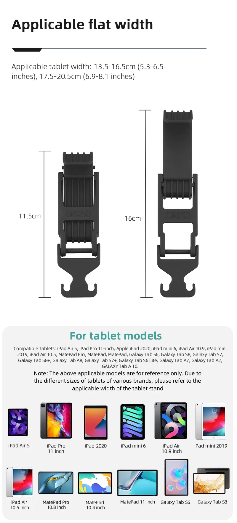 Tablet Extended Bracket Mount for DJI AIR 3S/NEO/Mini 2/4K/Mavic 3/Air 3/2S for RC-N1/2/3 Remote Control Holder Drone Accessory