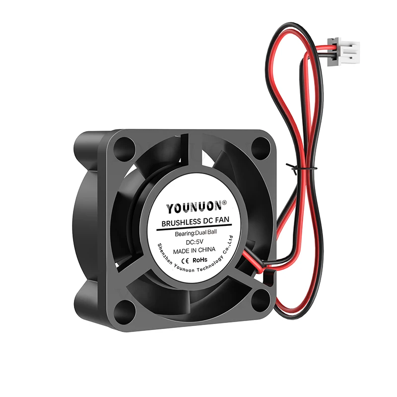 2 Pieces 3d printer fan 3010 30MM 30*30*10MM 3cm Graphics card fan Cooling fan 5V 12V 24V with 2pin sleeve&dual ball