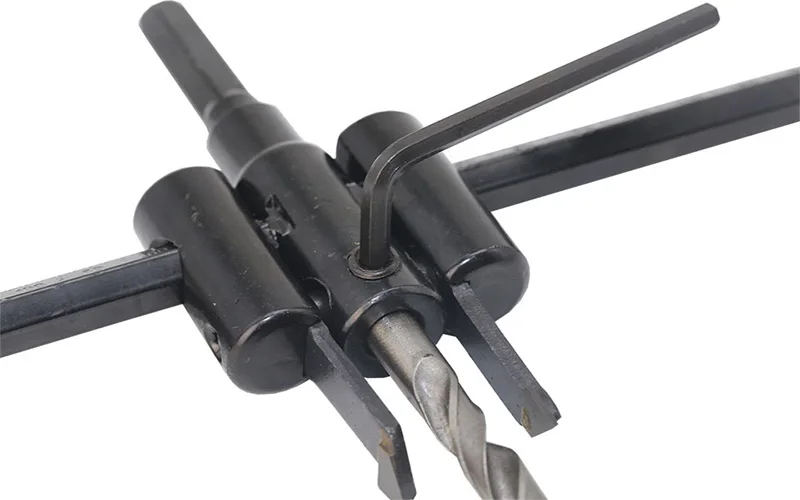 30-120/200/300mm Adjustable Circle Hole Cutter Wood Drywall Drill Bit Saw Round Cutting Blade Aircraft Type DIY Tool