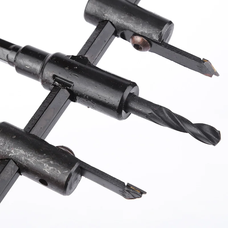 30-120/200/300mm Adjustable Circle Hole Cutter Wood Drywall Drill Bit Saw Round Cutting Blade Aircraft Type DIY Tool