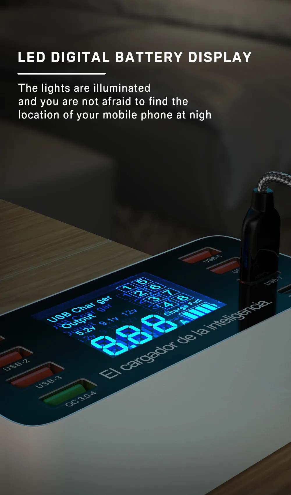 60W Quick Charge QC 3.0 4.0 USB Charger Adapter USB C Charger Phone Tablet Fast Charger For iPhone 12 Pro Xiaomi Huawei Samsung