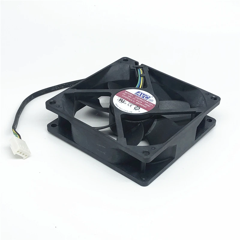 Original AVC 9025 92MM 90MM Fan 90*90*25mm 92*92*25mm Cooing fan For CPU Cooling fan DS09225R12H 12V 0.5A  with PWM 4pin
