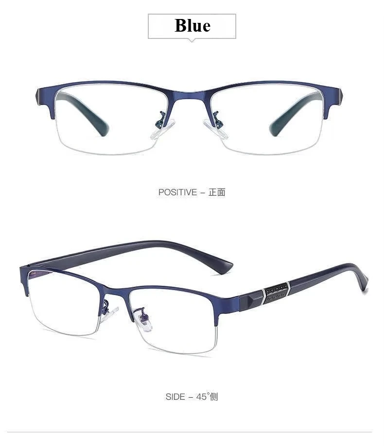 Men Reading Glasses Retro Business Hyperopia Glasses Anti Blue Light Reading Glasses 0 +1.0 To +4.0 Glasses