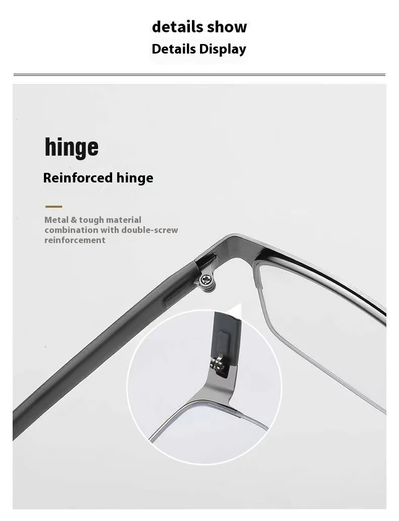 Men Reading Glasses Retro Business Hyperopia Glasses Anti Blue Light Reading Glasses 0 +1.0 To +4.0 Glasses