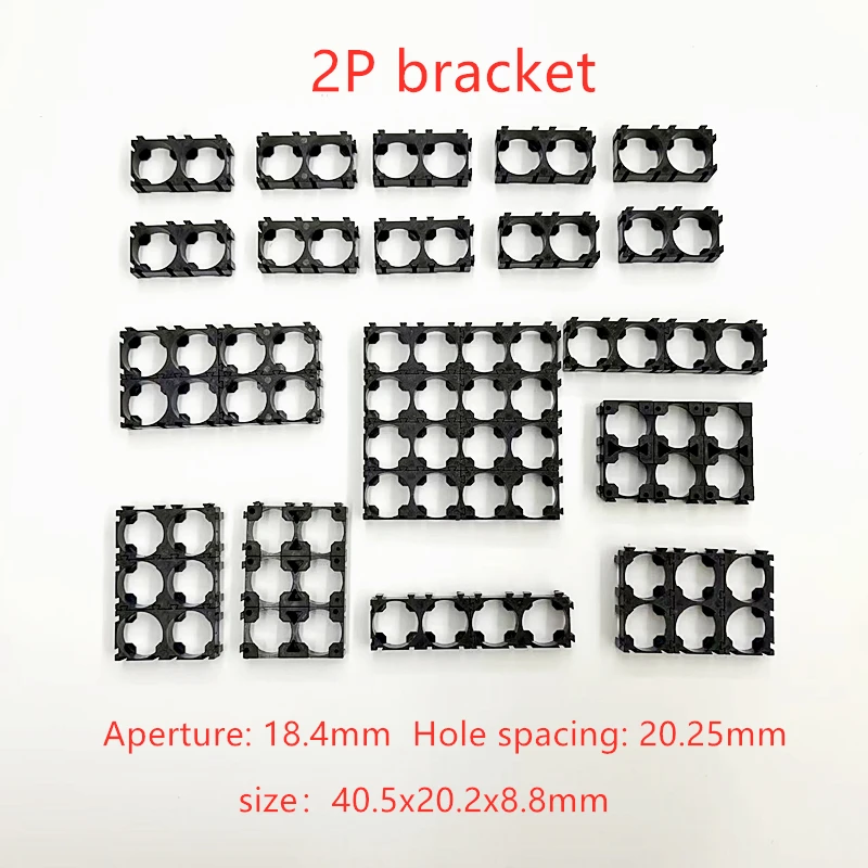 10/20/50/100PCS 18650 Battery Holder Safety Anti Vibration Holder Bracket Li-ion Cell Holder Cylindrical Plastic Case