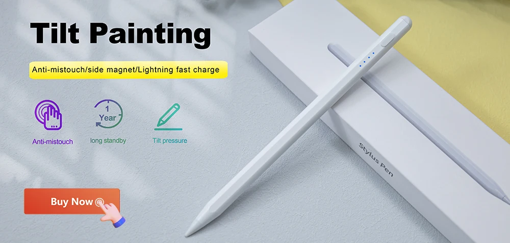 For iPad Pencil 2 1 Palm Rejection Power Display iPad Accessories iPad 2022 2021 2020 2019 2018 Pro 11 12.9 Air Mini Stylus Pen