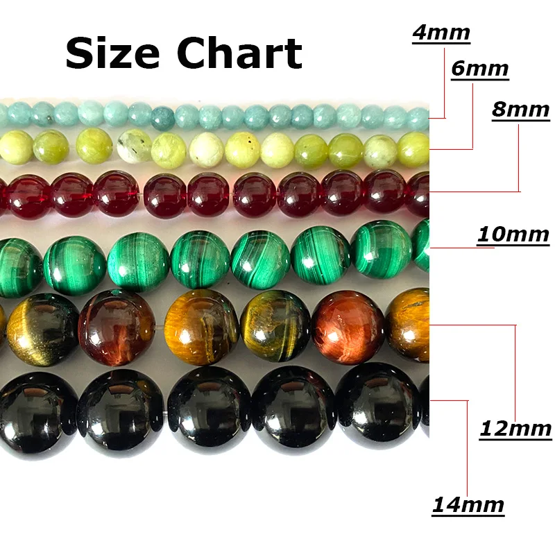 AAA Natural Green Southern Jade Stone Beads Loose Round Gemstone For Jewelry Making DIY Bracelet Earrings Accessories 4-12MM