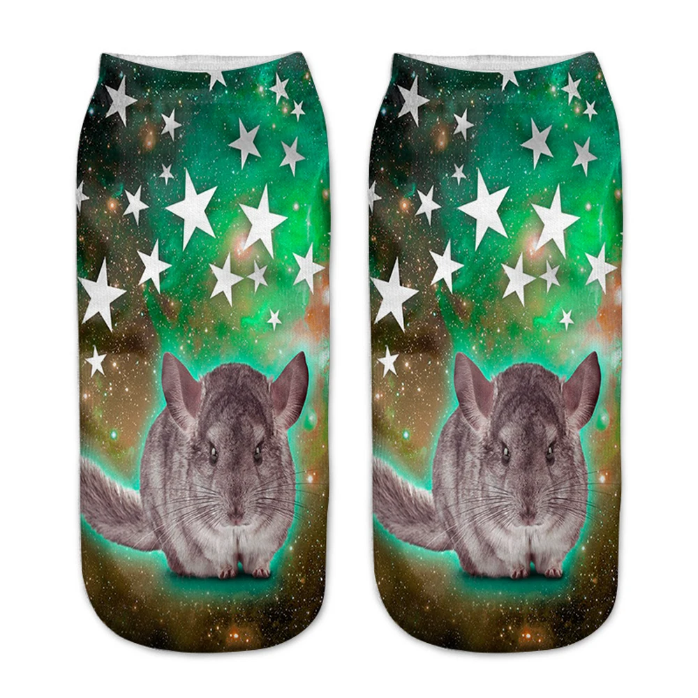 Fashion Animal Socks 3D Printed Funny Kawaii Women Cute Pets Fitness Hamster Sokken Many Style Cool Dropship