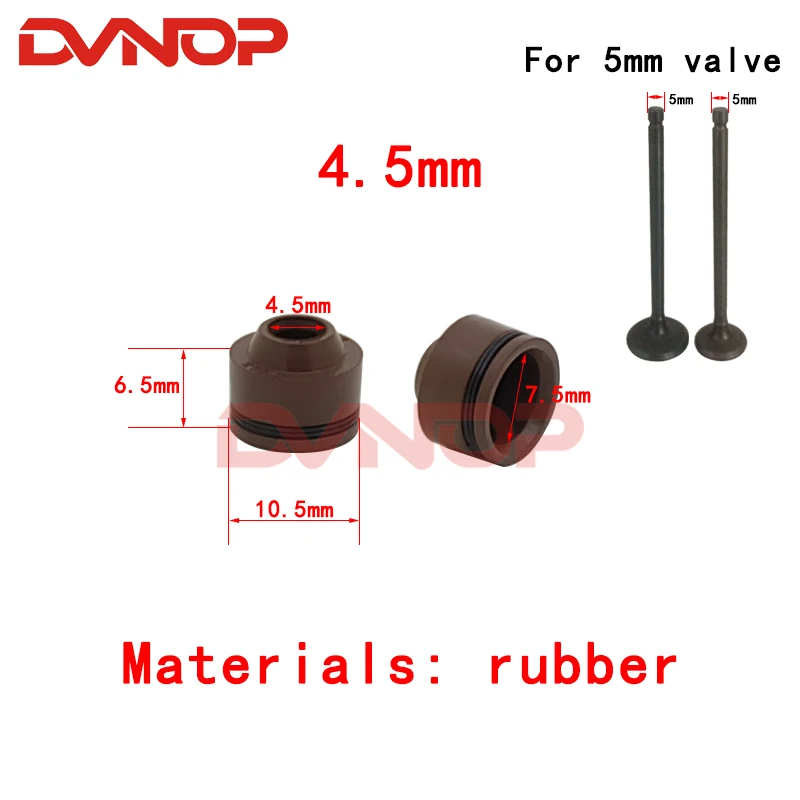 10pcs Motorcycle Valve Oil Seal For Honda CG125 CG150 Yamaha YP250 GS 150cc 125cc 200cc JH70 GY6 50 125 250 SCOOTER MOPED