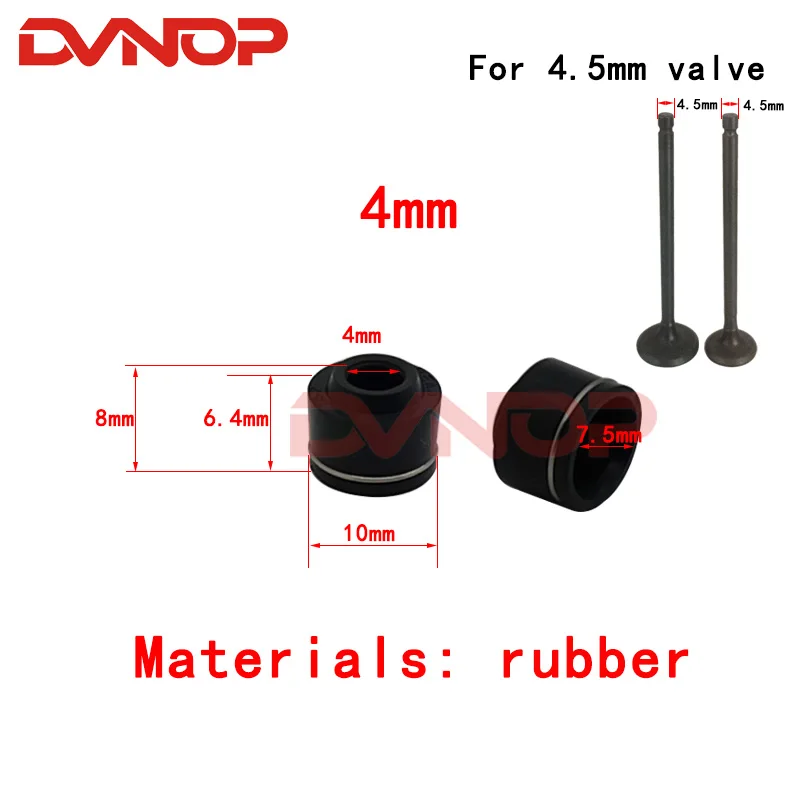 10pcs Motorcycle Valve Oil Seal For Honda CG125 CG150 Yamaha YP250 GS 150cc 125cc 200cc JH70 GY6 50 125 250 SCOOTER MOPED