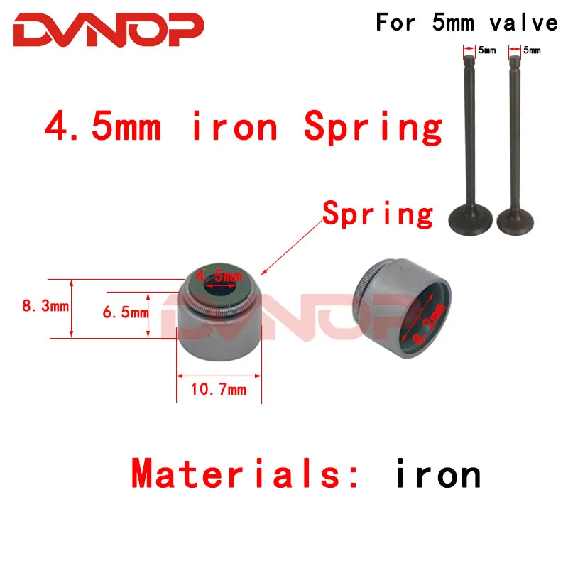 10pcs Motorcycle Valve Oil Seal For Honda CG125 CG150 Yamaha YP250 GS 150cc 125cc 200cc JH70 GY6 50 125 250 SCOOTER MOPED