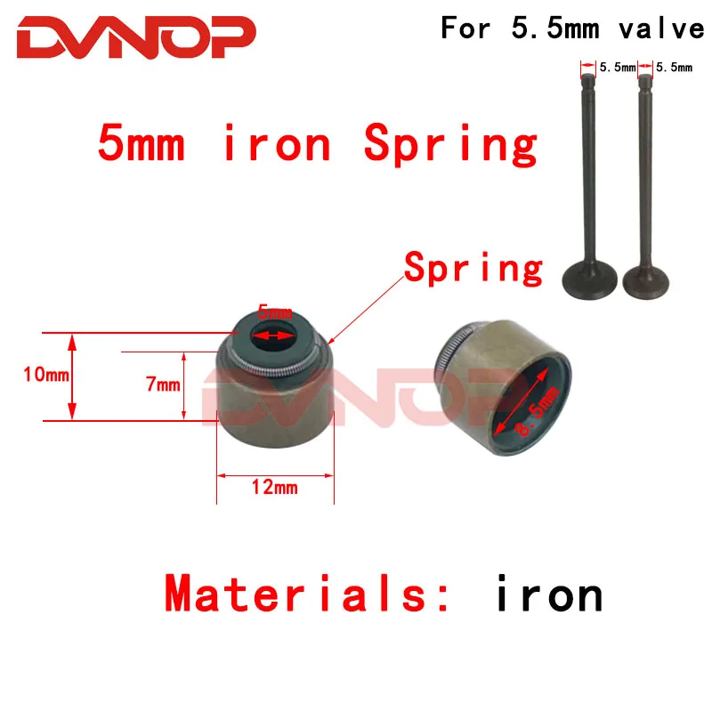 10pcs Motorcycle Valve Oil Seal For Honda CG125 CG150 Yamaha YP250 GS 150cc 125cc 200cc JH70 GY6 50 125 250 SCOOTER MOPED