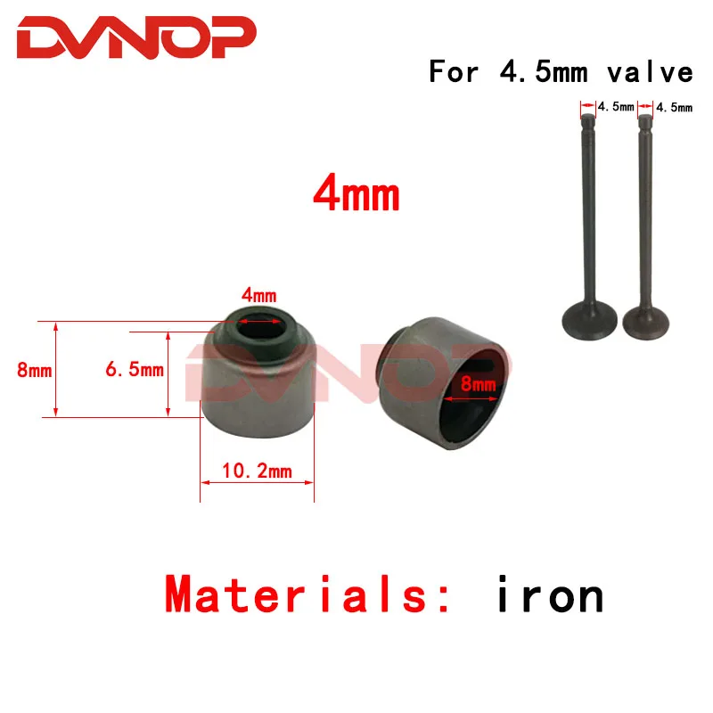 10pcs Motorcycle Valve Oil Seal For Honda CG125 CG150 Yamaha YP250 GS 150cc 125cc 200cc JH70 GY6 50 125 250 SCOOTER MOPED