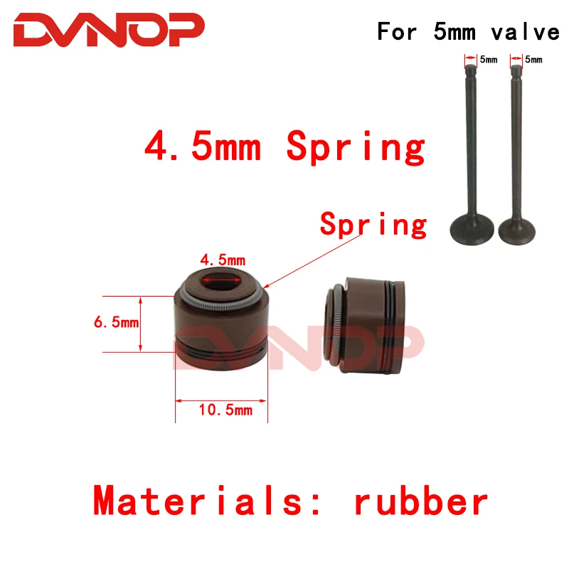 10pcs Motorcycle Valve Oil Seal For Honda CG125 CG150 Yamaha YP250 GS 150cc 125cc 200cc JH70 GY6 50 125 250 SCOOTER MOPED