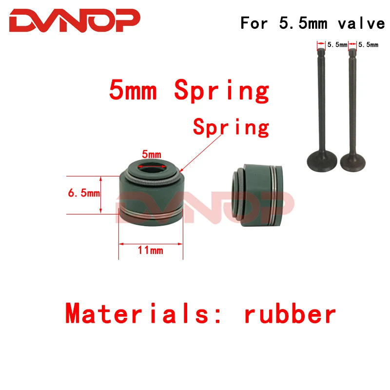 10pcs Motorcycle Valve Oil Seal For Honda CG125 CG150 Yamaha YP250 GS 150cc 125cc 200cc JH70 GY6 50 125 250 SCOOTER MOPED