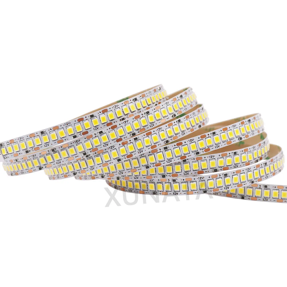 480Leds/m SMD 2835 Led Strip 24V 12V 5M 2400Leds Double Row Flexible Led Stripe 1200LEDs 900LEDs Tape Ribbon Project Lighting