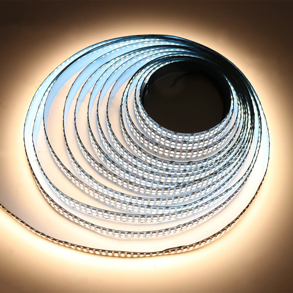 480Leds/m SMD 2835 Led Strip 24V 12V 5M 2400Leds Double Row Flexible Led Stripe 1200LEDs 900LEDs Tape Ribbon Project Lighting