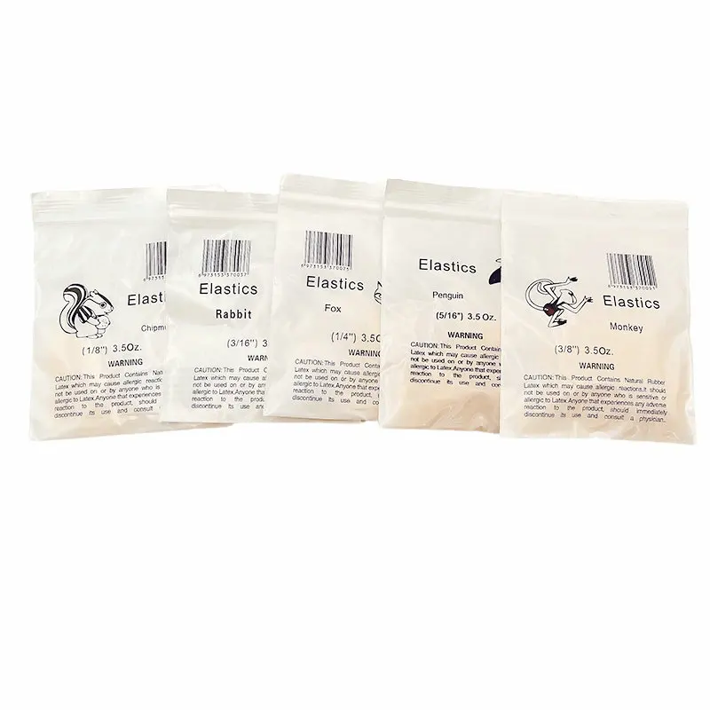 5Bags Dental Orthodontic Rubber Band Zoo Pack Rubber Bands Latex Braces 3.5Oz/5Oz/6.5Oz Optional