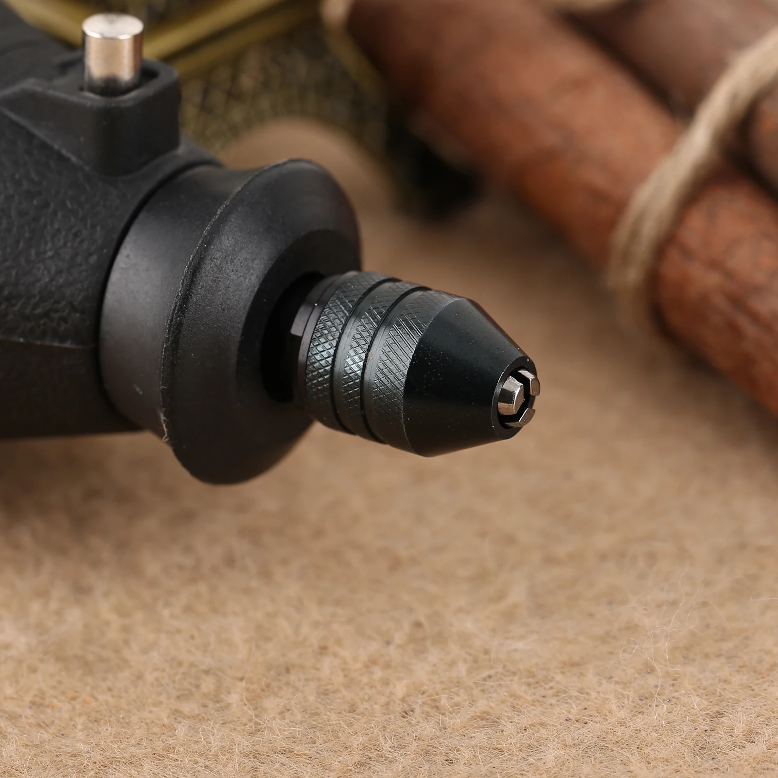 1pc 0.5-3.2mm Swaps Chuck Faster Bits Keyless For 7.9 (M8) Fine-Threaded Spindle Shaft Nut Universal Three-jaw Drill Chunk