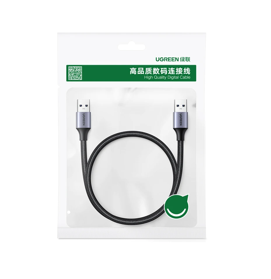 Ugreen USB to USB Extension Cable USB 2.0 3.0 Cable Male to Male USB Extender For Hard Disk Xiaomi TV Box USB Extension Cord