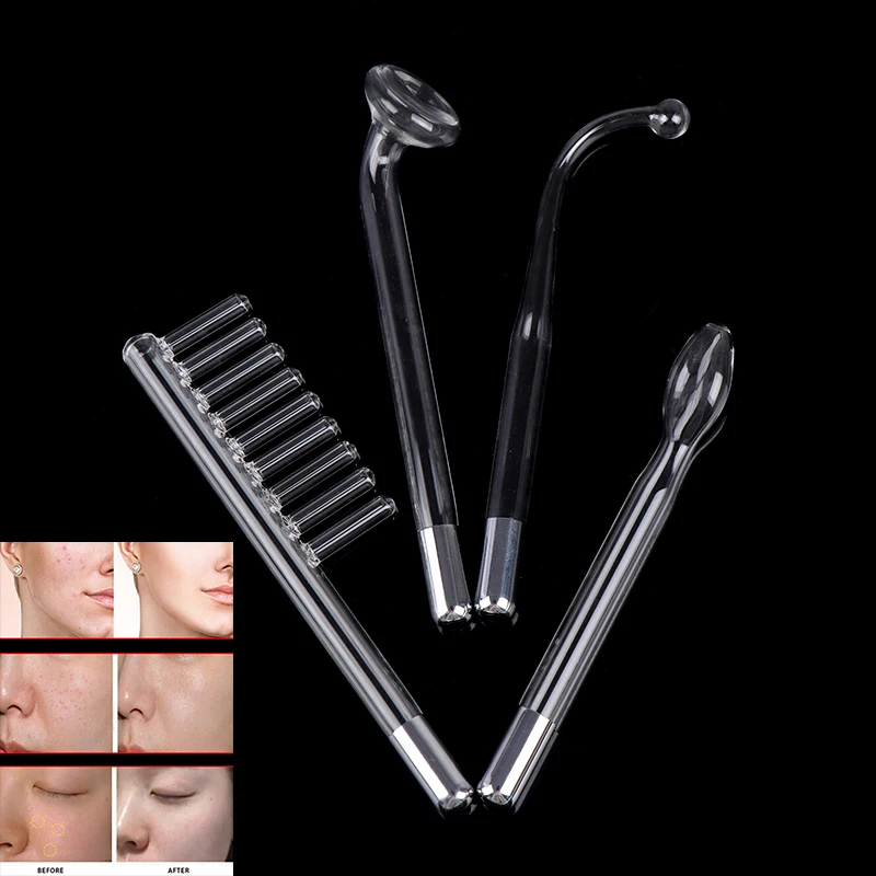 Replacement Electrotherapy Wand Glass Tube for High Frequency Electrode Glass Tube Electrotherapy Facial Skin Care Machine