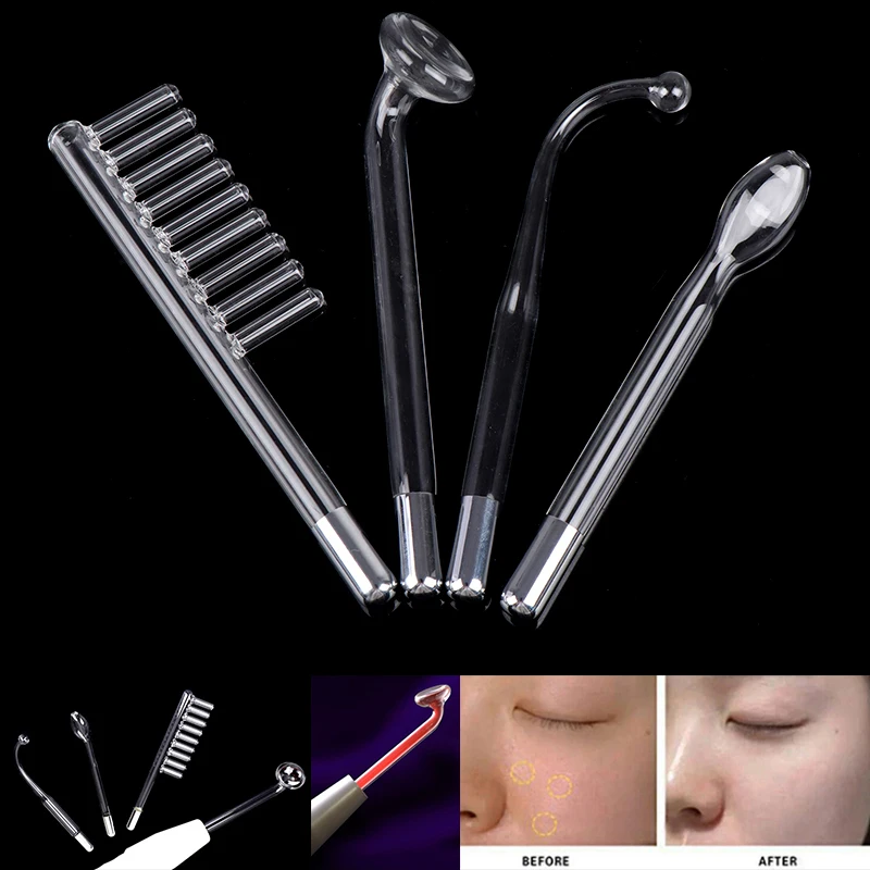 Replacement Electrotherapy Wand Glass Tube for High Frequency Electrode Glass Tube Electrotherapy Facial Skin Care Machine