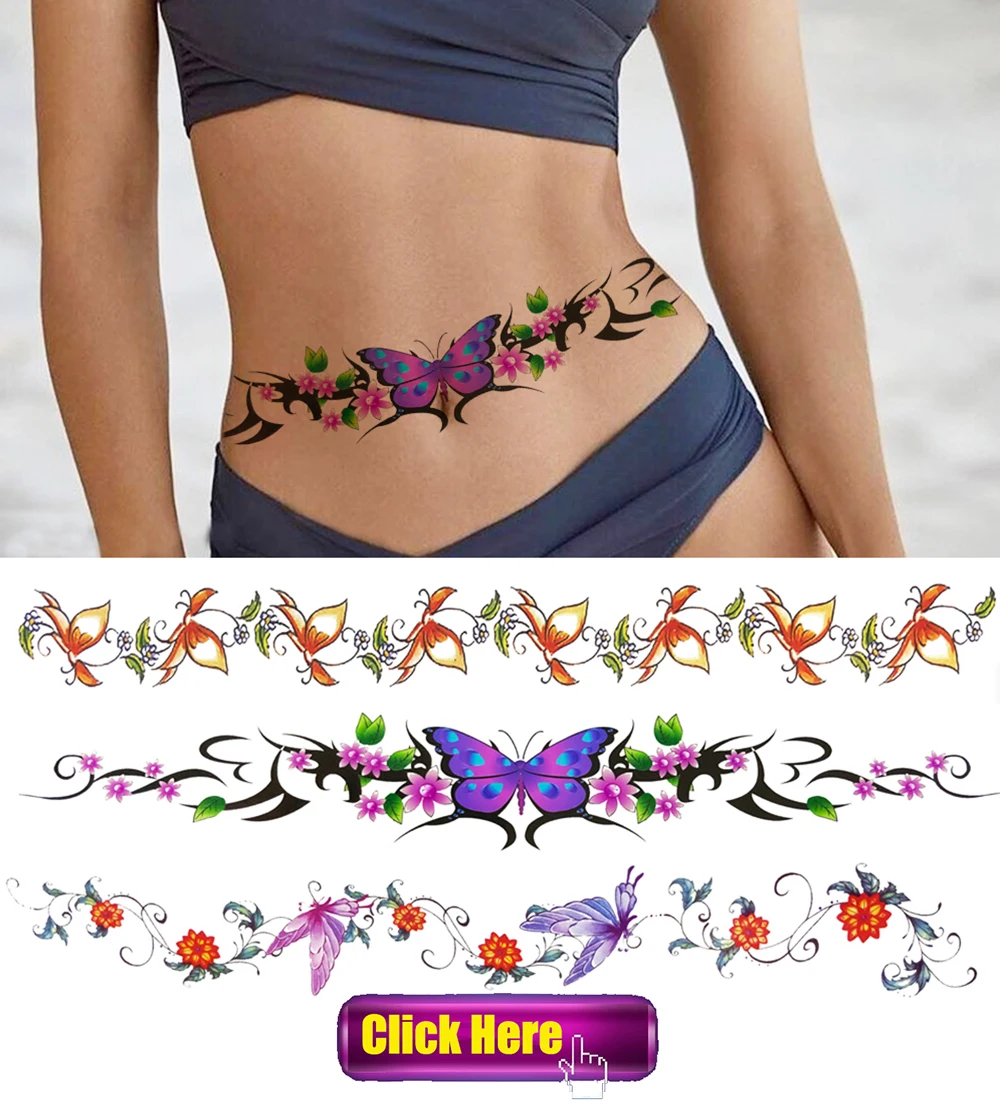 Watercolor Lion Tiger Temporary Tattoo For Women Men Atult Kid Realistic Fake Animal Tattoo Sticker Water Transfer Tatoos Thigh