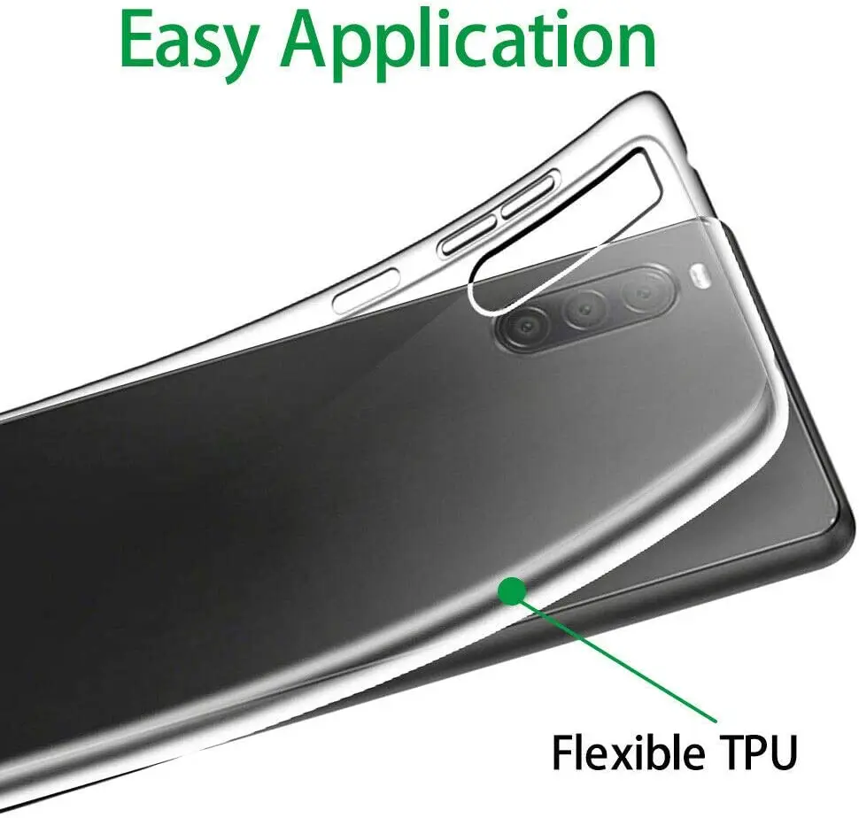 Ultra Thin Clear Soft TPU Case Cover For Sony Xperia 5 ii III IV V VI VII 10 1 Pro-I Couqe Funda