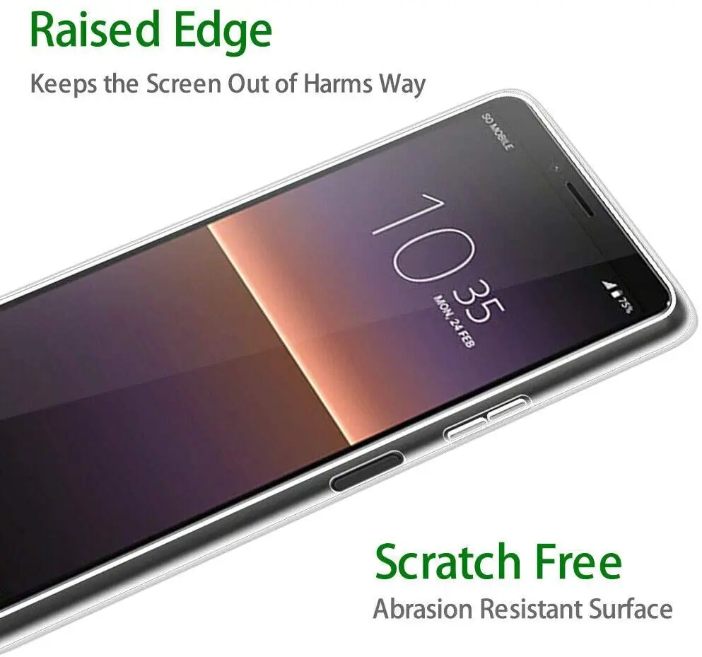 Ultra Thin Clear Soft TPU Case Cover For Sony Xperia 5 ii III IV V VI VII 10 1 Pro-I Couqe Funda