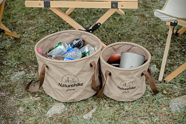 Naturehike Folding Bucket Waterproof Water Sink Bucket Portable OutdoorTravel Foldable Water Basin Camping Hiking Storage Bucket