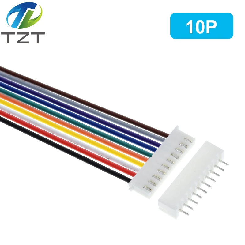 10/30Sets JST XH2.54 XH 2.54mm Wire Cable Connector 2/3/4/5/6/7/8/9/10 Pin Pitch Male Female Plug Socket 20cm Wire Length 26AWG