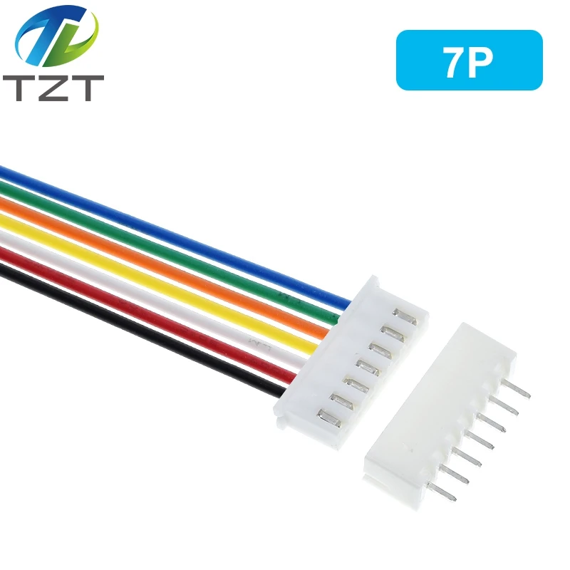 10/30Sets JST XH2.54 XH 2.54mm Wire Cable Connector 2/3/4/5/6/7/8/9/10 Pin Pitch Male Female Plug Socket 20cm Wire Length 26AWG