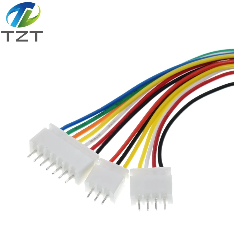 10/30Sets JST XH2.54 XH 2.54mm Wire Cable Connector 2/3/4/5/6/7/8/9/10 Pin Pitch Male Female Plug Socket 20cm Wire Length 26AWG
