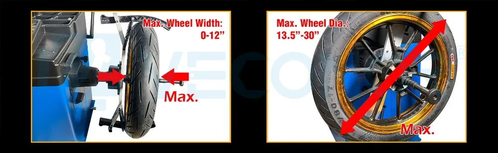 Motorcycle TIre Adaptor for Wheel Balancer with 10mm/16mm Installation Hole Motorcycle Tyre Balancing Tool 36 38 40mm Shaft Size