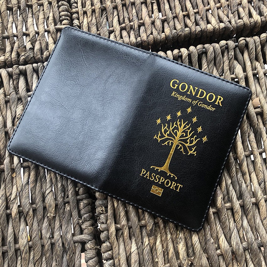 Travel accessories Gondor Middle earth Tree of life Passport Cover for Mens Gift Passport Holder Drop Shipping