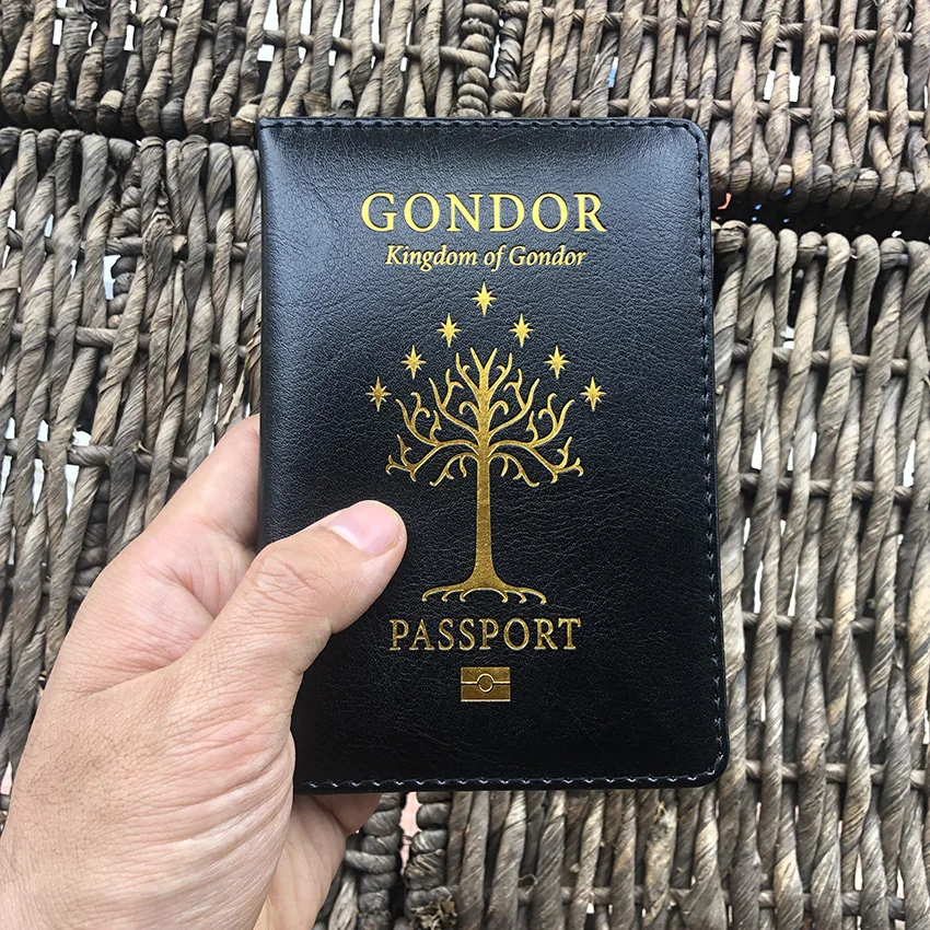 Travel accessories Gondor Middle earth Tree of life Passport Cover for Mens Gift Passport Holder Drop Shipping