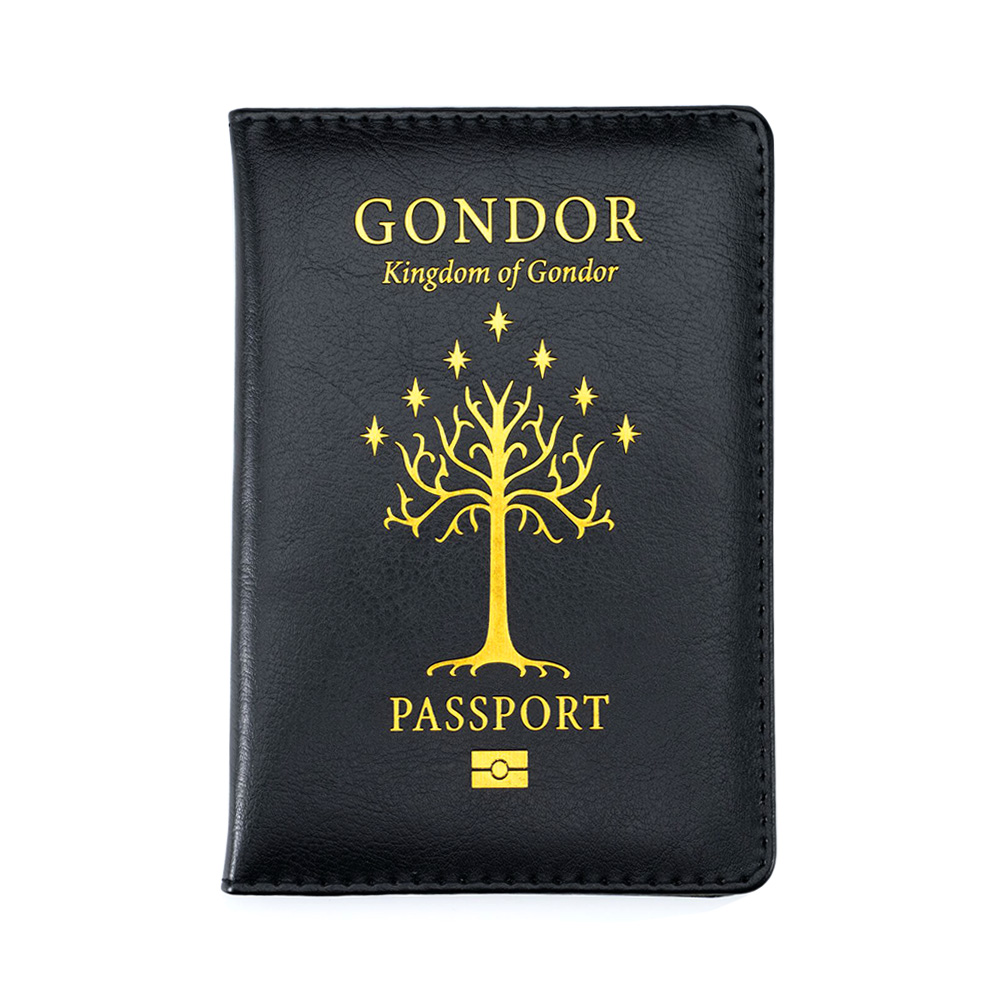 Travel accessories Gondor Middle earth Tree of life Passport Cover for Mens Gift Passport Holder Drop Shipping