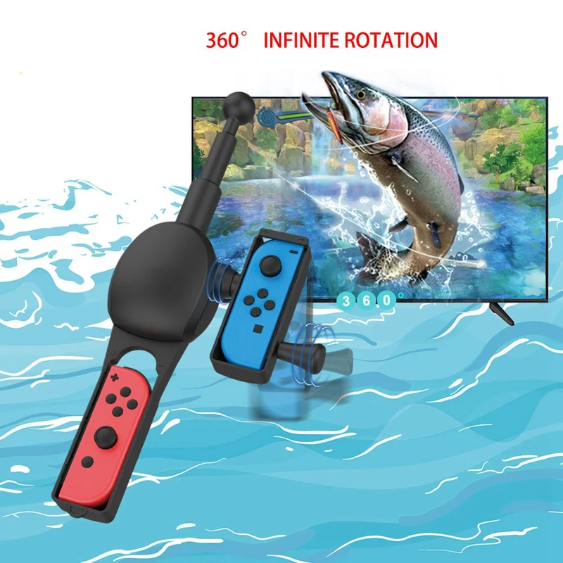 For Nintendo Switch Fishing Rod for Fishing Star for SWITCH Fishing Game Accessories for Joy-con Controller Handle Storage