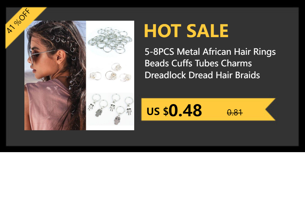 5-50 Pcs/set Opening Silver Hair Ring Hip-hop Hair Braid Charm Dreadlock Beads Clips Cuffs Rings Jewelry Dreadlocks Accessories