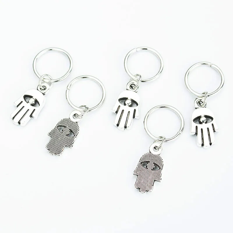 5-50 Pcs/set Opening Silver Hair Ring Hip-hop Hair Braid Charm Dreadlock Beads Clips Cuffs Rings Jewelry Dreadlocks Accessories