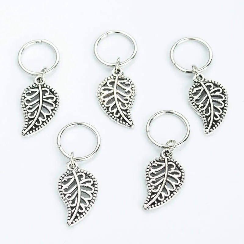 5-50 Pcs/set Opening Silver Hair Ring Hip-hop Hair Braid Charm Dreadlock Beads Clips Cuffs Rings Jewelry Dreadlocks Accessories