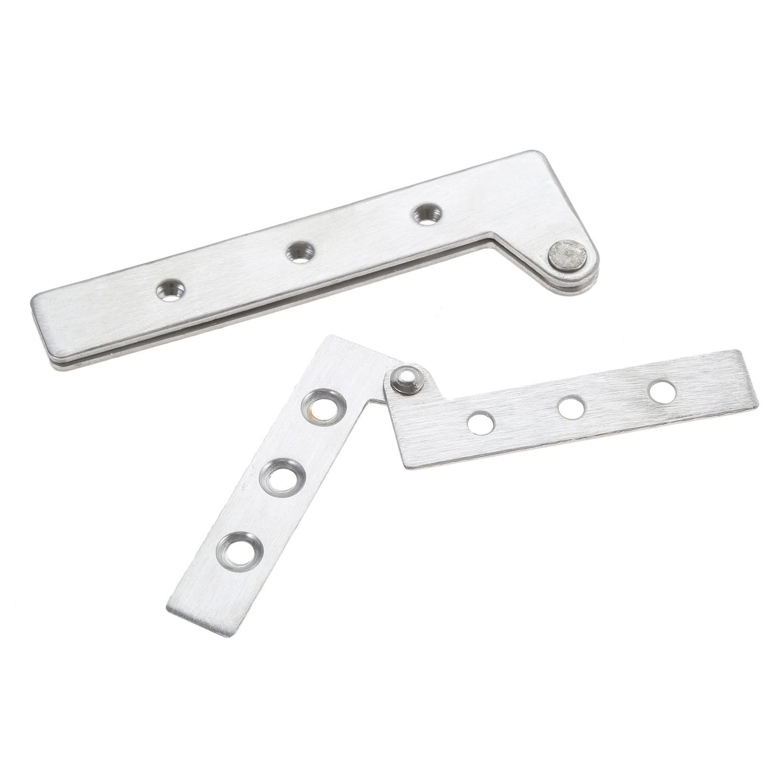 2pcs Pivot Hinges Offset Knife Hinges Inset Door Stainless Steel 360 Degree Rotating Hinges