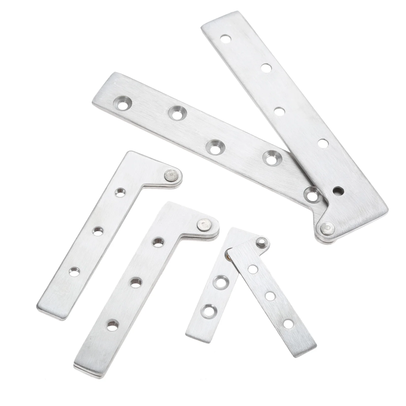2pcs Pivot Hinges Offset Knife Hinges Inset Door Stainless Steel 360 Degree Rotating Hinges