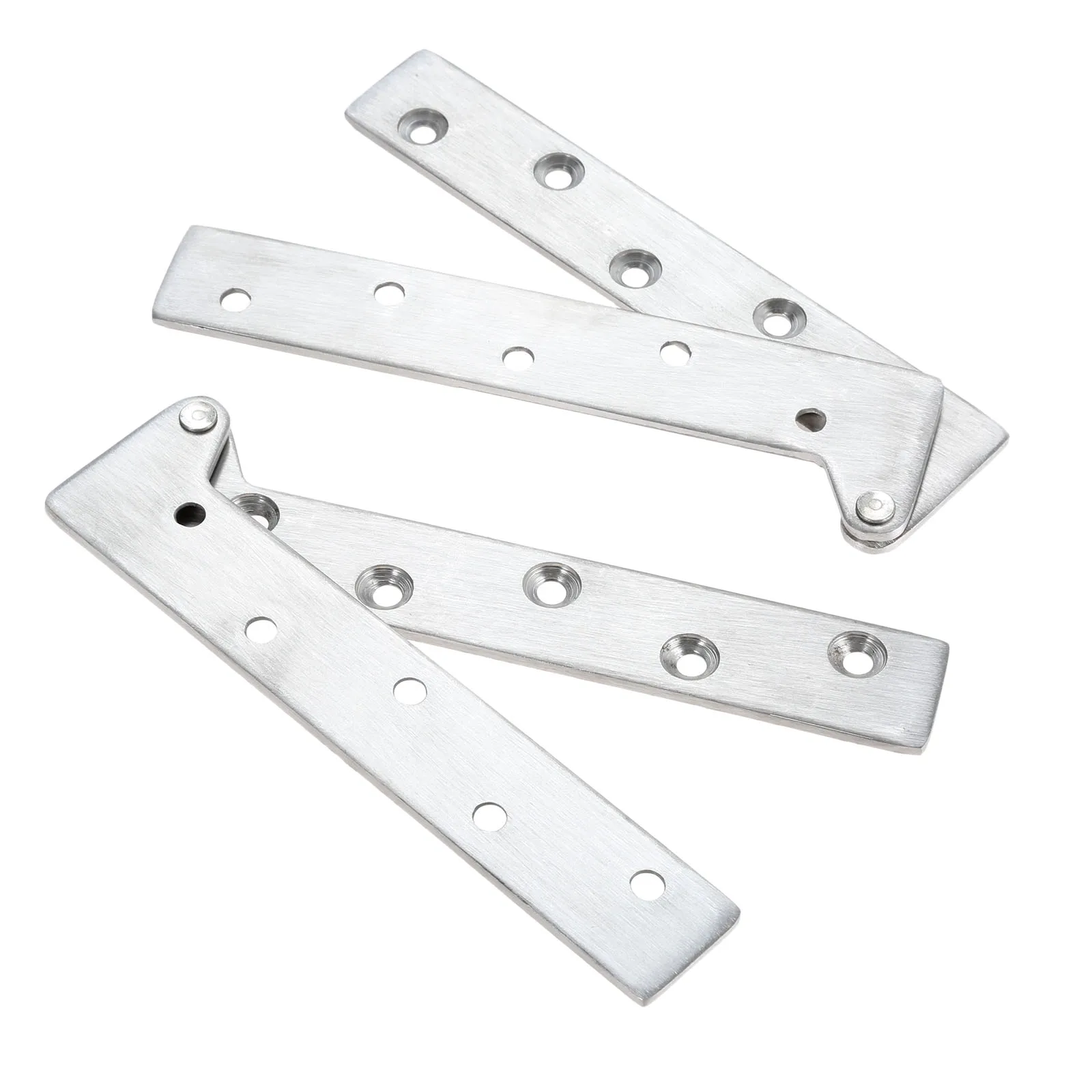 2pcs Pivot Hinges Offset Knife Hinges Inset Door Stainless Steel 360 Degree Rotating Hinges