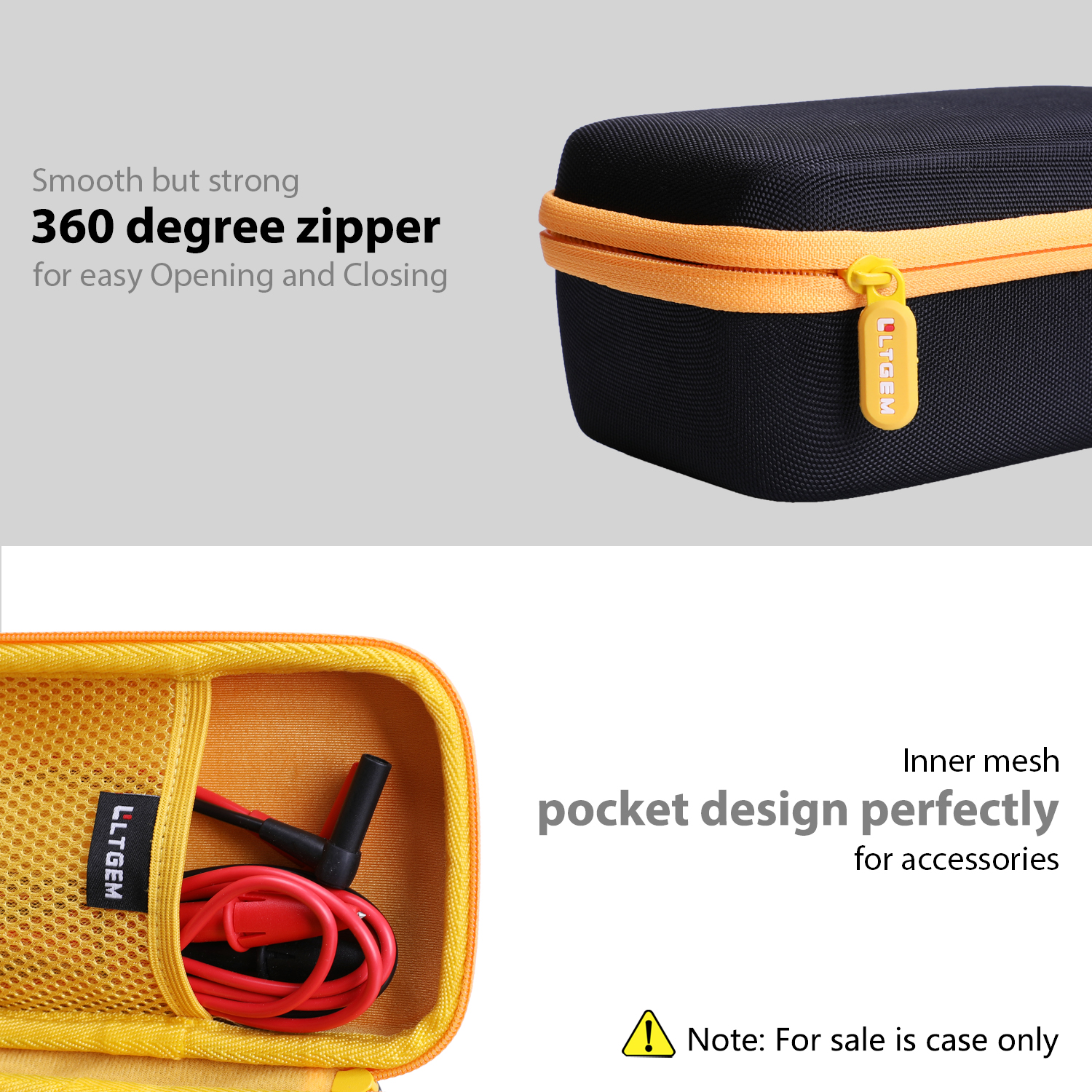 LTGEM EVA Hard Case for Fluke 117 Electricians True RMS Multimeter/sperry DM 6400