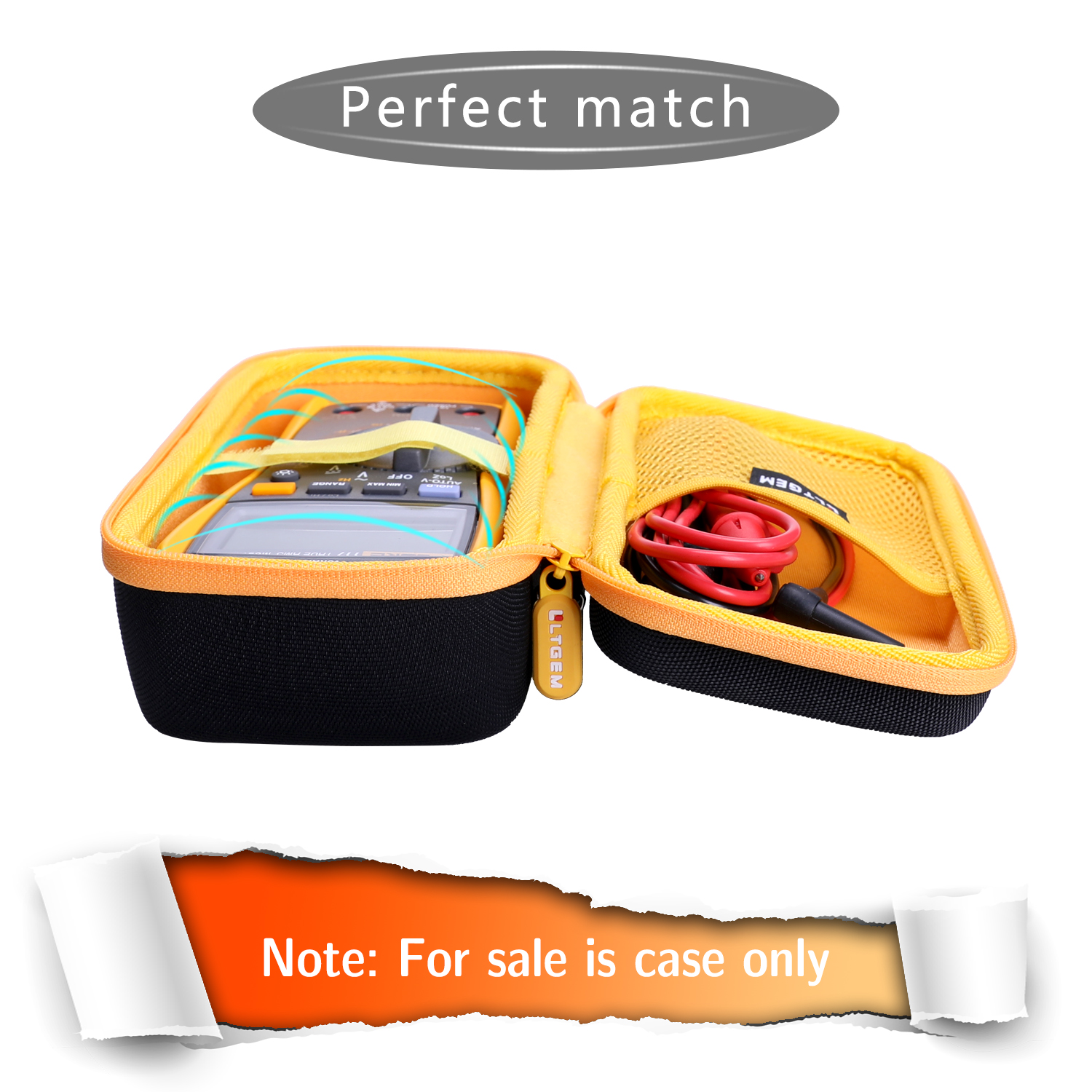 LTGEM EVA Hard Case for Fluke 117 Electricians True RMS Multimeter/sperry DM 6400