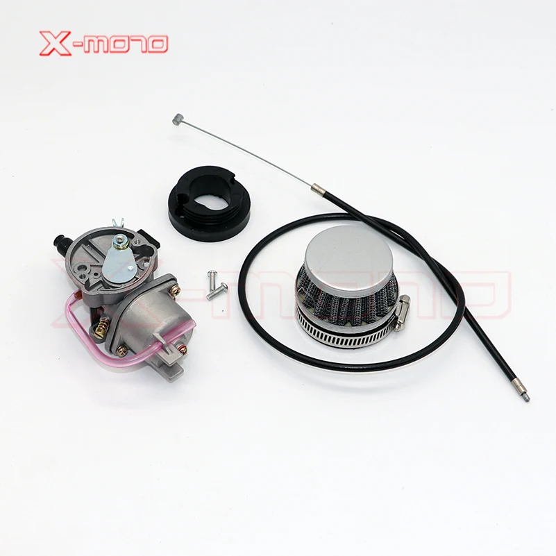 Pocket Bike 47cc 49cc engine carb carburetor with Pod Air Filter 2 stroke for Mini Quad ATV Dirt Bike MiniMoto Go Kart Buggy
